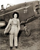 Catherine Scheder, solo flight